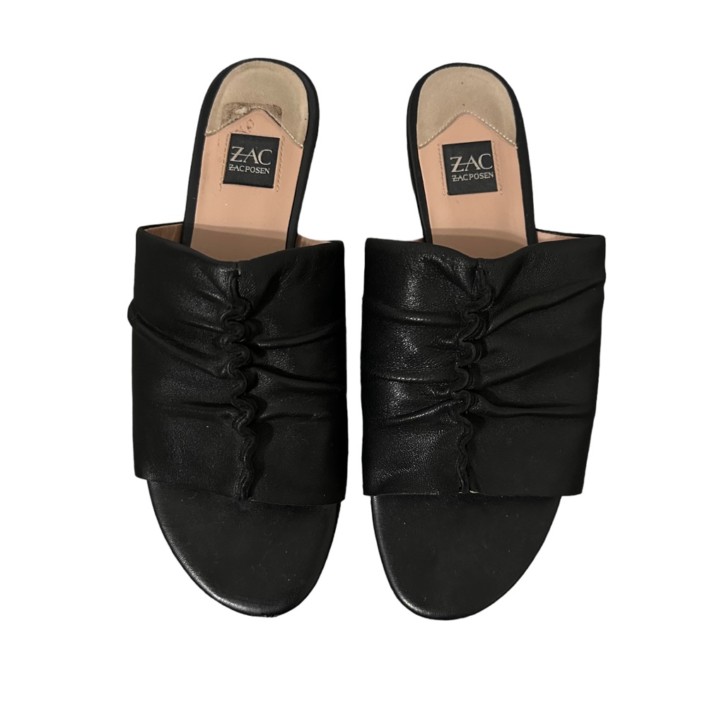 Zac Zac Posen Women's Yana Slide Sandal In Black Size 7.5
